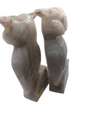 Marble Owl bookends Mexico